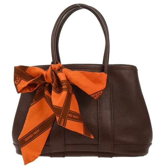 Hermes Havana Swift Garden Twilly TTPM Tote Handbag J□I 166581 - Picture 1 of 10